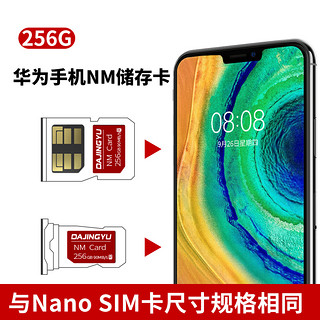 DAJINGYU大鲸鱼nm存储卡适用华为手机高速内存卡mate20/40/p30/40荣耀30pro 手机专用NM存储卡 128G