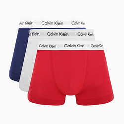 Calvin Klein 卡尔文·克莱 男士纯棉平角裤 3条装