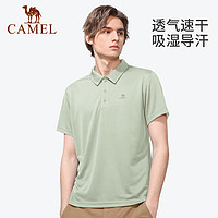 CAMEL 骆驼 男士polo衫短袖夏季薄款速干宽松透气上衣翻领爸爸新款T恤