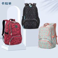 Caran·Y 卡拉羊 双肩包女 高中生中学生书包男生初中生 休闲旅行背包大容量