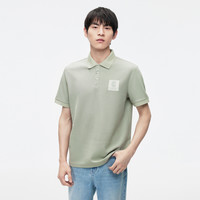 GXG奥莱23年夏新品潮流简约绣标百搭宽松舒适翻领Polo衫男短袖