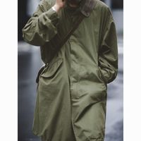 MADEN 马登 工装 美式复古二战M65战壕派克服鱼尾风衣长款大衣斗篷外套男