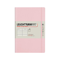 LEUCHTTURM1917 商务日记本手帐送礼办公学习记事本B6横格平装笔记本粉色软封皮 123页   363930