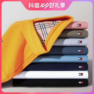 TOMMY HILFIGER Tommy汤米正品夏季短袖T恤男上衣休闲宽松透气商务薄款男士polo衫