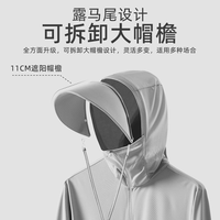 UPF50+夏季冰丝防晒衣男女户外皮肤衣防紫外线轻薄透气防晒服外套