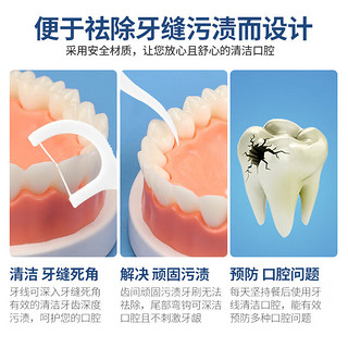 BOMO 小竹 细滑牙线棒6盒300支