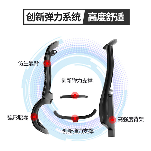 LIANSHU 恋树 L1人体工学电脑椅家用办公椅网转护腰电竞椅子前倾舒服老板椅