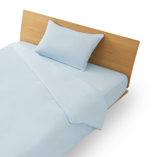 MUJI 無印良品 锦纶混纺枕套 床上用品 JD8PCC3S 蓝色 48cmx74cm