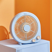 Midea 美的 转页扇家用台式小型电风扇宿舍便携式鸿运扇床上小台扇21MP