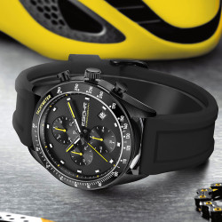 ebohr依波表依波手表男飞驰系列潮流夜光防水橡胶表带运动手表5156