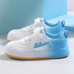 warrior回力时尚渐变色儿童低帮板鞋透气镂空网鞋舒适运动休闲鞋