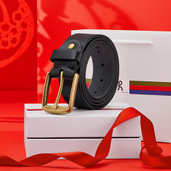 诺贝达皮带_roberta di camerino 诺贝达 男士针扣腰带牛皮皮带礼盒款