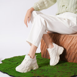 harson哈森top爆款增高厚底休闲运动老爹鞋女鞋