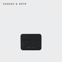 CHARLES & KEITH CHARLES&KEITH;迷你卡包绗缝超薄菱格多卡位钱包女CK6-50680926