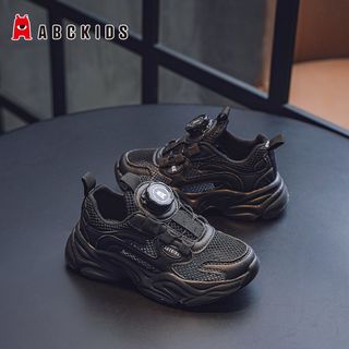 ABCKIDS童鞋旋钮单网跑鞋2023年夏季新款儿童休闲跑步鞋小白鞋