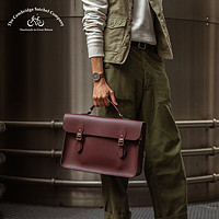 Cambridge Satchel 英国剑桥包 Briefcase 大号磁扣斜挎男包公文包