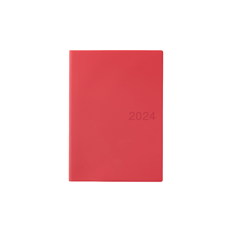  無印良品 無印良品 MUJI  月周记式 2024年日程本/PVC封面 会议记录本