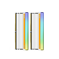 20日20点：GLOWAY 光威 神策RGB系列 DDR5 7200MHz RGB 台式机内存 灯条 白色 32GB 16GBx2