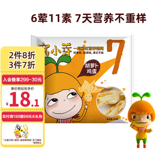 窝小芽 一周彩虹营养儿童馄饨云吞牛肉虾仁芹菜猪肉天然果蔬冷冻速食早餐 馄饨（胡萝卜鸡蛋）