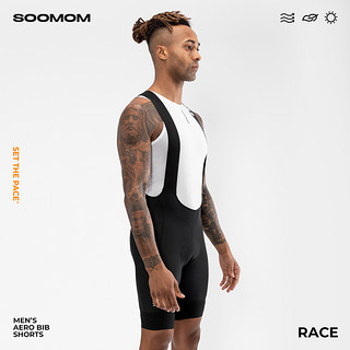 SOOMOM | RACE 男士低风阻公路车气动骑行背带短裤