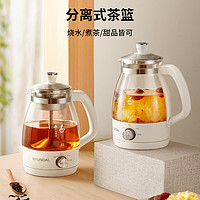 HYUNDAI 现代影音 现代 QC-ZC1017 多功能煮茶器/养生壶1L 配不锈钢滤网