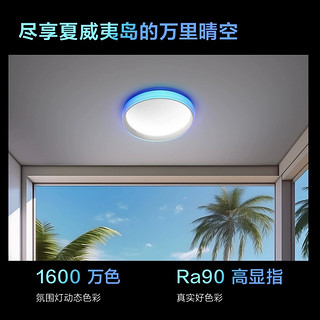 Aqara绿米智能幻彩吸顶灯T1接入HomeKit卧室客厅LED灯氛围灯套装