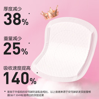 安可新 防溢乳垫100片 3D超薄升级款一次性溢奶垫隔奶垫喂奶防溢乳贴