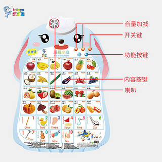 乐乐鱼 幼儿童早教有声挂图宝宝启蒙认知识字拼音拼读训练发声字母表墙贴