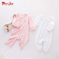 皮偌乔春秋装婴儿儿连体衣服薄款宝宝内衣长袖爬服新生儿哈衣