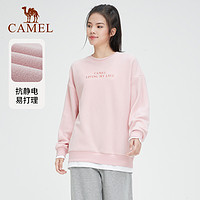 CAMEL 骆驼 运动圆领套头卫衣女2023秋季新款时尚打底外穿宽松休闲上衣男