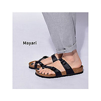 88VIP：BIRKENSTOCK 勃肯 女士皮革凉拖鞋