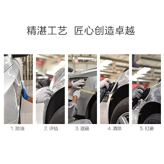 帮5养车 全国汽车钣金喷漆服务(国产漆）汽车喷漆服务喷漆工时漆面修复漆面复原汽车喷漆  帮5养车-有路就有5 不含钣金 一块