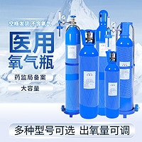 永安 氧气瓶 10升 便携式氧气瓶家用小型钢瓶 10L 氧气瓶+推车+流量表+配件手轮*2
