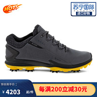 ecco 爱步 高尔夫球鞋BIOM G3 CLEATED GOLF时尚舒适 耐磨稳定 防水男士防滑钉高尔夫鞋 BIOMG3黄底 40码