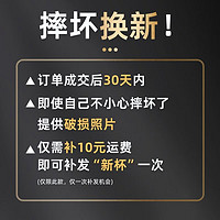 富光 双层玻璃杯男女保温耐高温透明家用商务办公泡茶杯子过滤车载水杯 钢本色 320ml