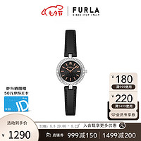 FURLA 芙拉 手表女HERITAGE系列欧美表时尚潮流镶钻女士手表节日礼物推荐 WW00006004L1