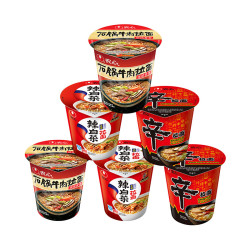 农心 欢乐时光辛拉面辣白菜杯面泡面方便面6连杯组装宿舍食品面皮