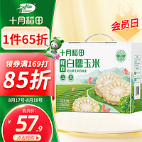 十月稻田 23年鲜食白甜糯玉米 260g*8 东北粘玉米 早餐代餐 低脂杂粮礼盒