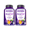 vitafusion 美国褪黑素改善睡眠倒时差sleepwell助睡眠失眠退黑色素软糖 60粒*2瓶装