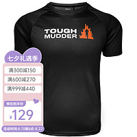 CRAFT 夸夫特训练 Tough Mudder 泥巴硬汉Logo 短袖T 男跑步短袖t恤半袖 黑 L