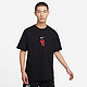 NIKE 耐克 飒威 耐克（NIKE）易建联男子篮球T恤宽松纯棉运动FN7272-010 FN7272-010 黑色