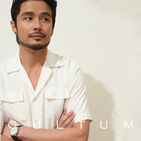 CULTUM 夏季高级感古巴领衬衫男短袖韩版宽松休闲半袖港风口袋衬衣