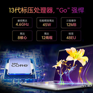 acer 宏碁 非凡Go New 十三代酷睿版 14英寸 轻薄本 银色（酷睿i5-13420H、核芯显卡、16GB、2TB SSD、2.8K、OLED、90Hz）