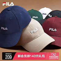 FILA 斐乐 官方棒球帽情侣2023秋季女帽子运动休闲帽遮阳帽子男帽