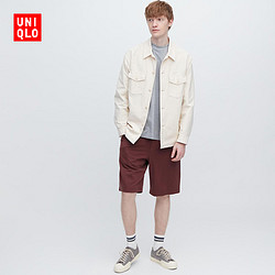 UNIQLO 优衣库 包邮  男装水洗针织松紧短裤(休闲运动中裤五分裤) 461140