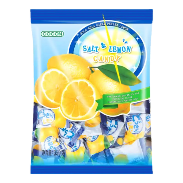 COCON 可康 咸柠檬味糖  350g