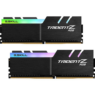 G.SKILL 芝奇 16GB(8Gx2)套装 DDR4 3200频率 台式机内存条-幻光戟RGB灯条/三星B-Die(C14)