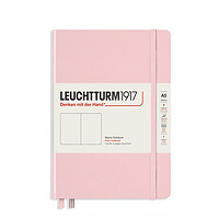 LEUCHTTURM1917 马卡龙系列中开无格笔记本硬封皮办公学习记事本361577粉色A5 251页