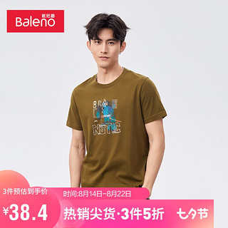 Baleno 班尼路 男士印花T恤 880028661G002