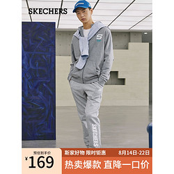 SKECHERS 斯凯奇 中性运动卫衣 L321U142/004F 灰色 S